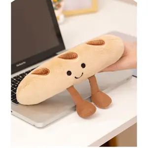 Cute Fun Horn Bread Doll Plush Toy Hanging Pillow, Soft Stuffed Animal, Adorable Home Decor