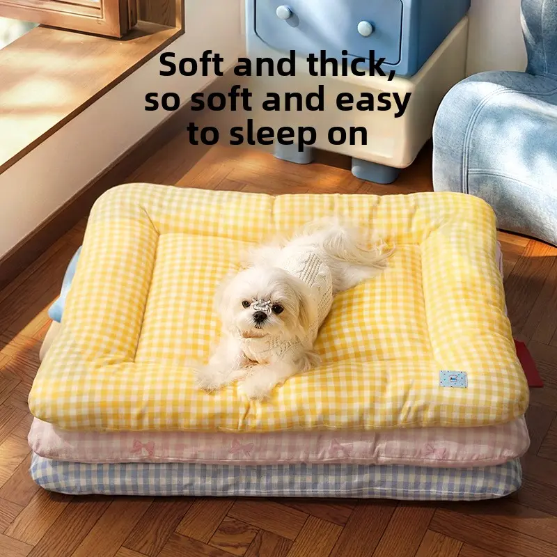 Universal All-Season Dog & Cat Bedding - Pet Kennel with Sleeping Cushion, Summer & Winter Warmth Supply
