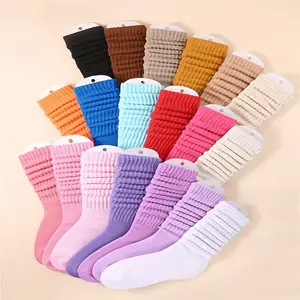 Women's Basic Nylon Slouch Socks - 3 Packs (27 Pairs Total) - Soft, Thick, Loose Mixed Solid Colors - All-Season Breathable Comfy Socks for Sports & Leisure - Machine Washable, Cute (Christmas & Halloween Gifts)
