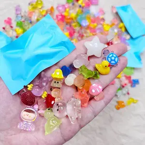 Night Glow Surprise Blind Bags, Resin Pendants for DIY Crafts, Fairy Tale Decorations, 20/40pcs Set, Perfect for Creative Projects, Diy Mix Beads, DIY Beading Accessories