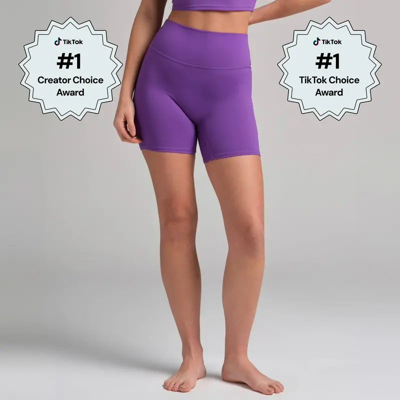 Comfrt | ComfrtCore 5" Biker Shorts | Seamless Front Smooth Fabric Biker Workout Bottom Womenswear