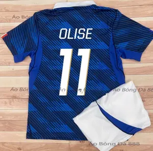Blue Soccer Jersey & Shorts Set – Breathable Quick Dry Athletic Sportswear for Men Women Youth