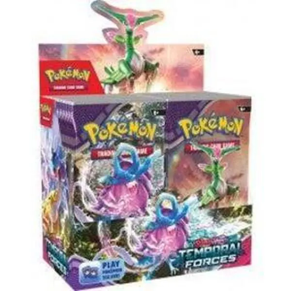 Pokemon Temporal Forces Sealed TCG Booster Box, Includes 36 TCG Booster Packs, Sealed Booster Box