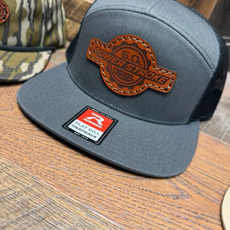 Ford Power Stroke Diesel Hat Flat Brim Snapback Mesh Trucker Cap Custom Patch Powerstroke Patch - Etsy main image 2