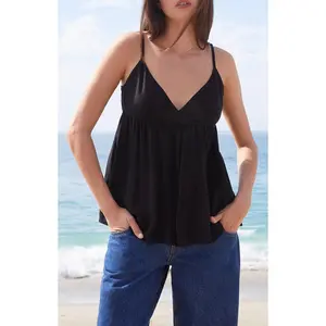 John Galt Women's Black Edith Tank Top