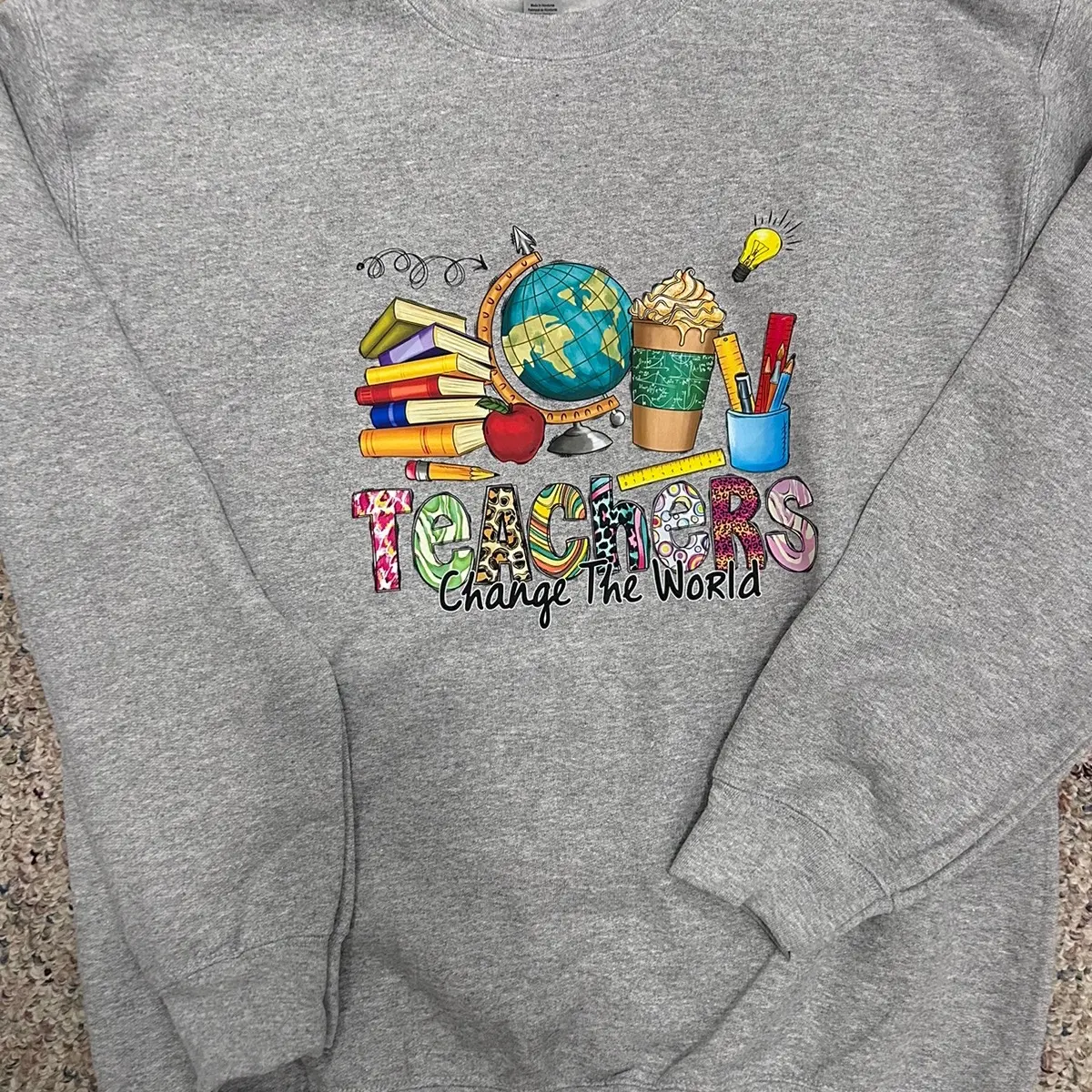 Beautiful Teacher Sweater Casual Crew Neck
