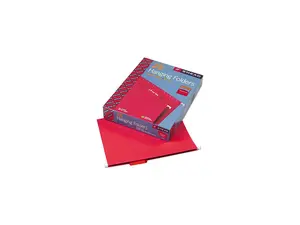 Smead 64067 Hanging File Folders, 1/5 Tab, 11 Point Stock, Letter, Red, 25/Box
