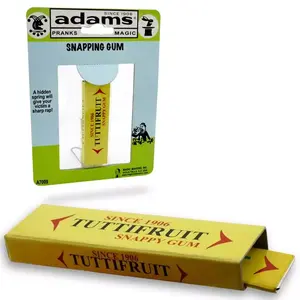 SNAPPING GUM SS ADAMS Chewing Prank Joke Gag Pull Snaps Finger Pack Toy Funny