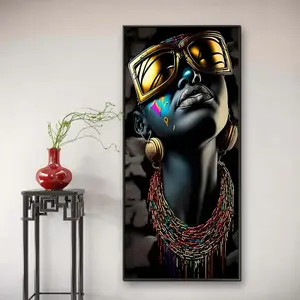 Cool Figures Pattern Diamond Arts Colorful Painting Kit without Frame, 5D Diamond Decorative Painting Kit, DIY Wall Art Decorations, Diamond Painting Kits