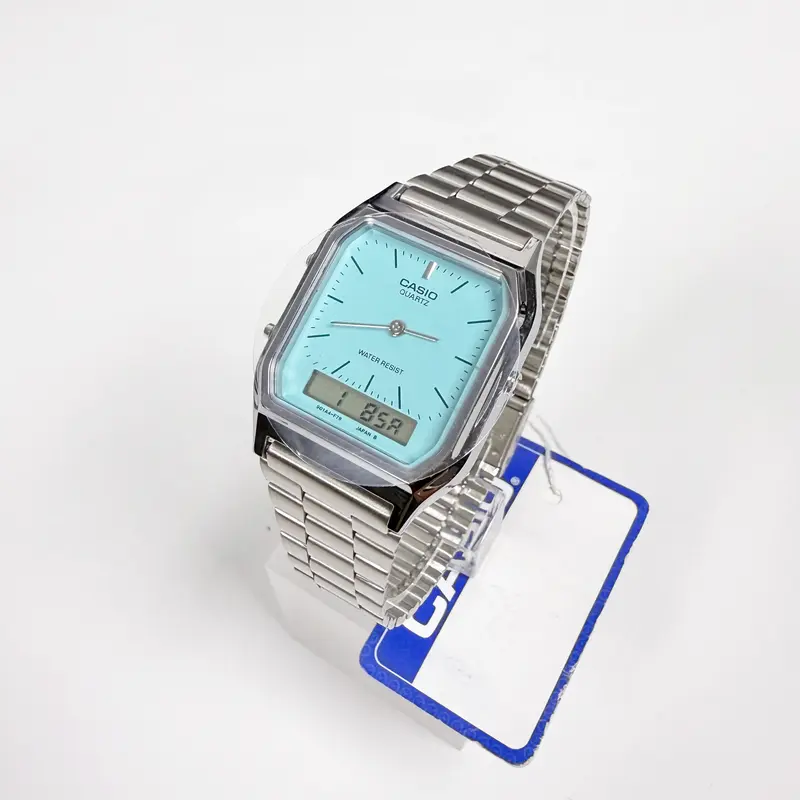 slim fit dress slacks Casio Classic Gold Steel Analogue-Digital Unisex Watch