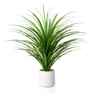 5FT Potted Artificial Dracaena Silk Plant, 61-Leaf Yucca / 67-Leaf PU Stem Dracaena / 73-Leaf Thin Stem Yucca, Tall Fake Greenery for Home Garden Decor, Nature, Room, Decorative, Gift