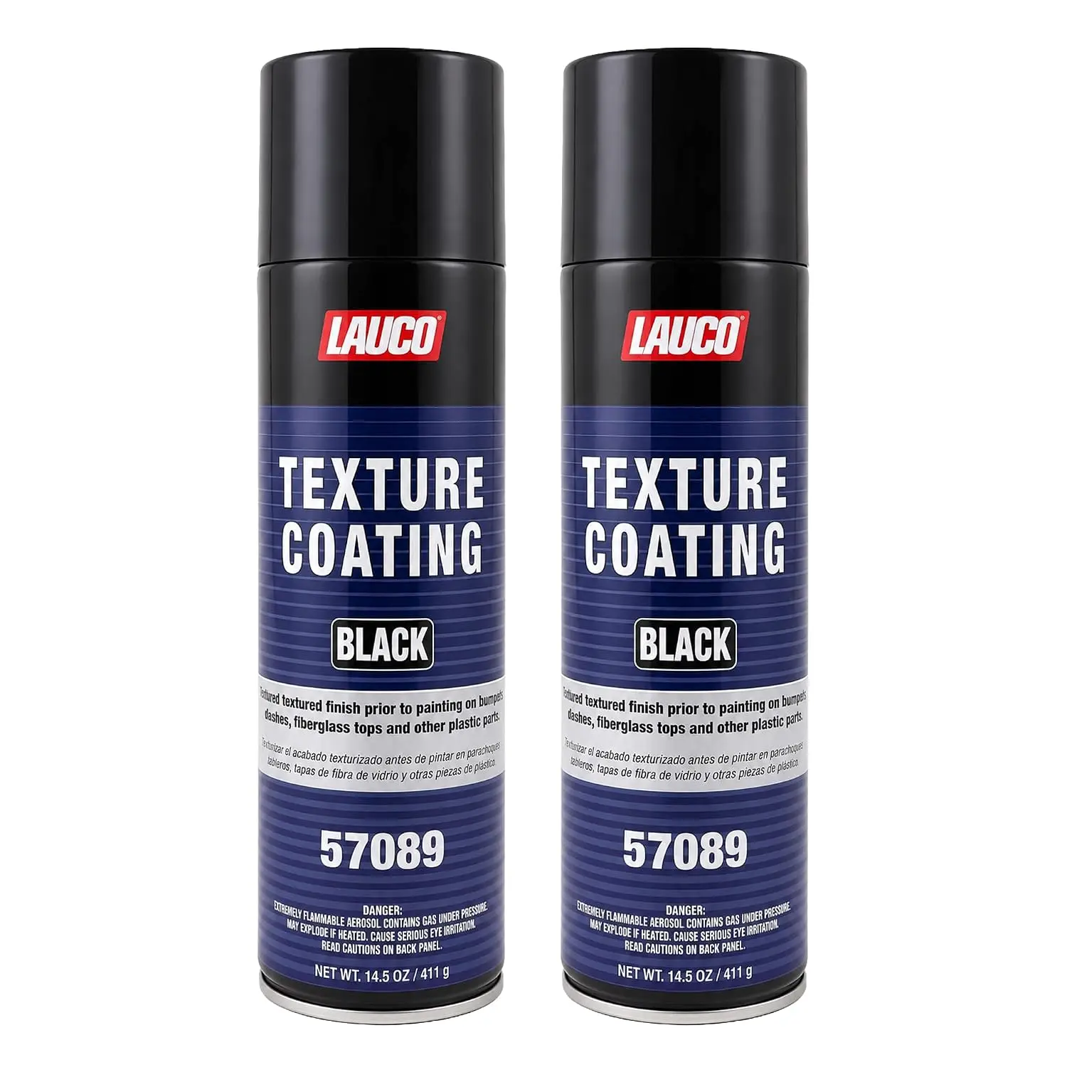 Lauco 13oz Black Textured Coating Aerosol Spray Can, Anti-Rust Coating, Chip-Resistant Rust Shield, Superior Corrosion Protection for Automotive Car Body Repair, Car Detailing Products