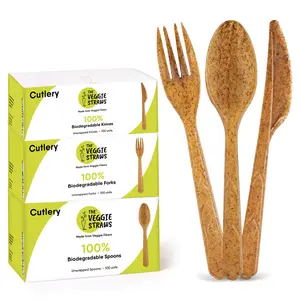 100% Biodegradable Veggie Cutlery Set