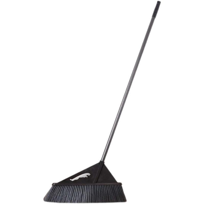 Stiff-bristled broom,19-inch long handle,wide-angle outdoor broom,commercial indoor broom, suitable for homes,garages,kitchens,offices,patios,lobbies,terraces,etc.For lawns and concrete surfaces.