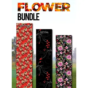 Flower Bundle Shaft Wrap - Custom Golf Club Shaft Skin for Graphite Shafts
