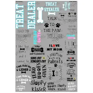 Treat Stealer Mini DTF Transfer Gang Sheet 24.5" wide x 36" long Direct To Film