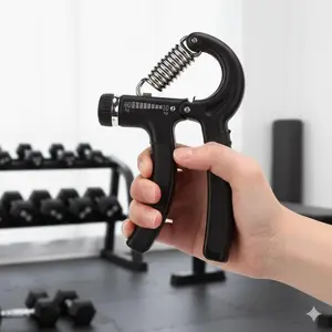 Adjustable Spring Resistance Hand Grip Strengthener - Portable Forearm, Finger & Wrist Trainer for Home Gym, Athletes & Musicians. Enhance Grip Strength, Flexibility, Circulation & Sports Performance. High-Intensity Workout Tool.