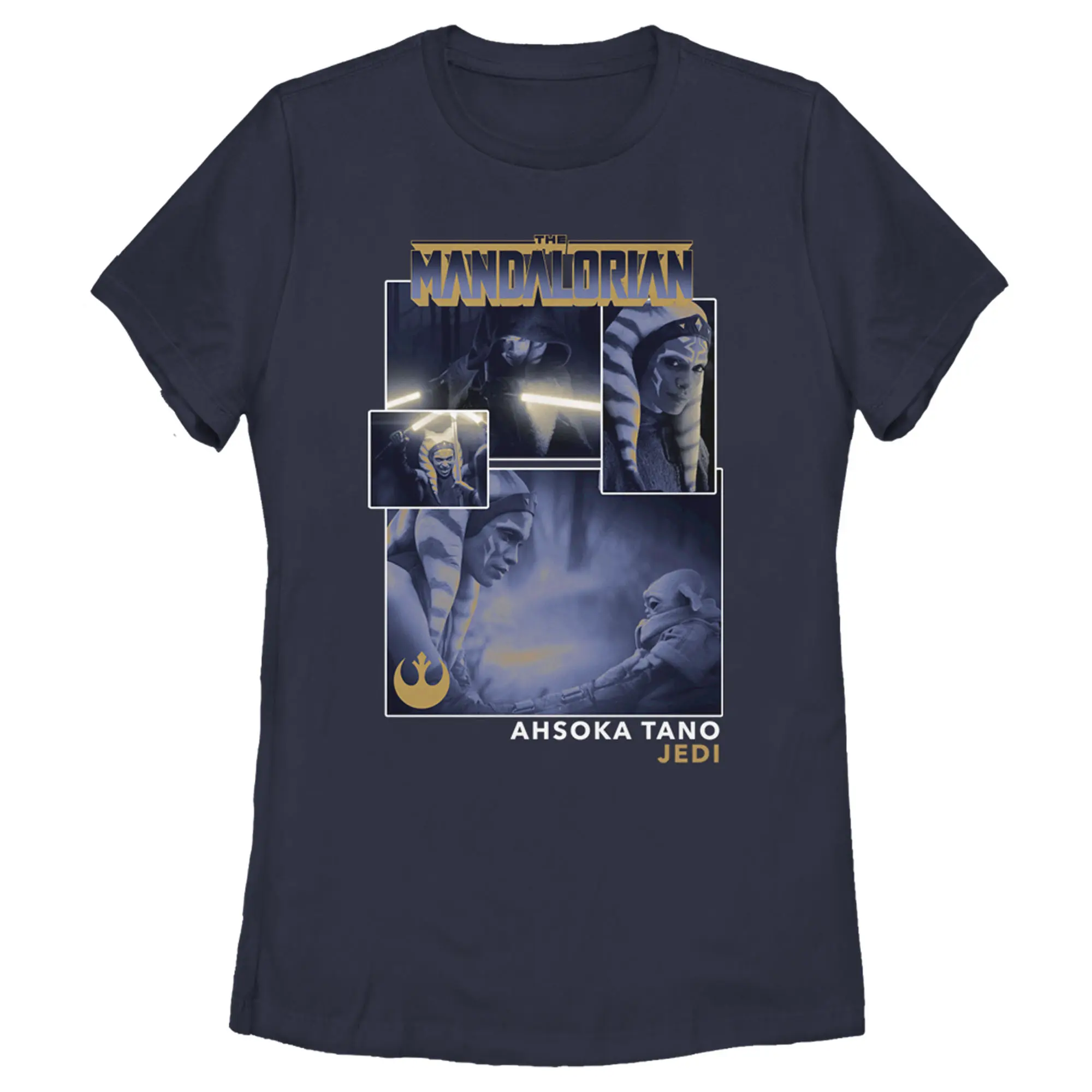 Women's Star Wars The Mandalorian Ahsoka Tano Jedi Collage T-Shirt