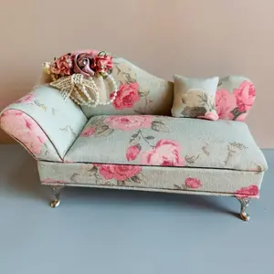 Velvet Double Couch with Cushions, Jewelry Box, Home Organizer: Jewelry Box Storage Box for Necklaces and Bracelets - Organiser