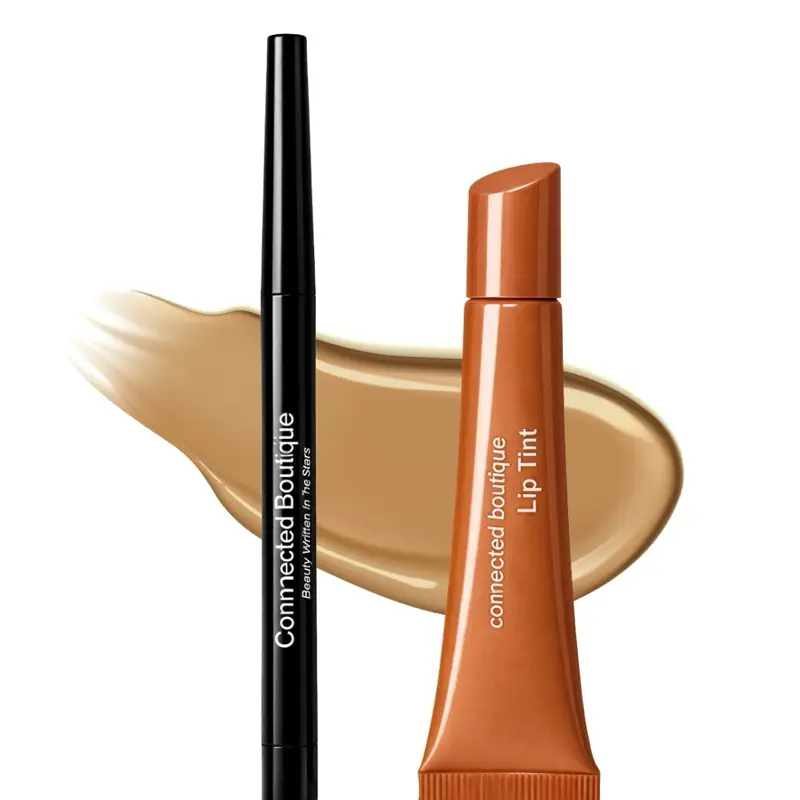 Brown Lip Tint & Liner Set Long Wear, Hydrating Lip Combo Connected Boutique