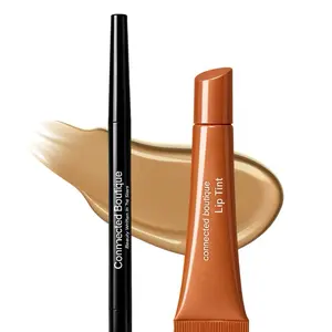 Lip Tint meadowfoam oil treatment Set with Longwear lip liner  - Brown - Moisture  Hyaluronic Acid