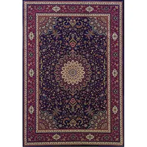 212 MAIN Machine Woven Traditional Look Oriental Weavers Ariana 095B3 Rectangular Rug - 4x6 Size, Blue/Red Color, Polypropylene Material