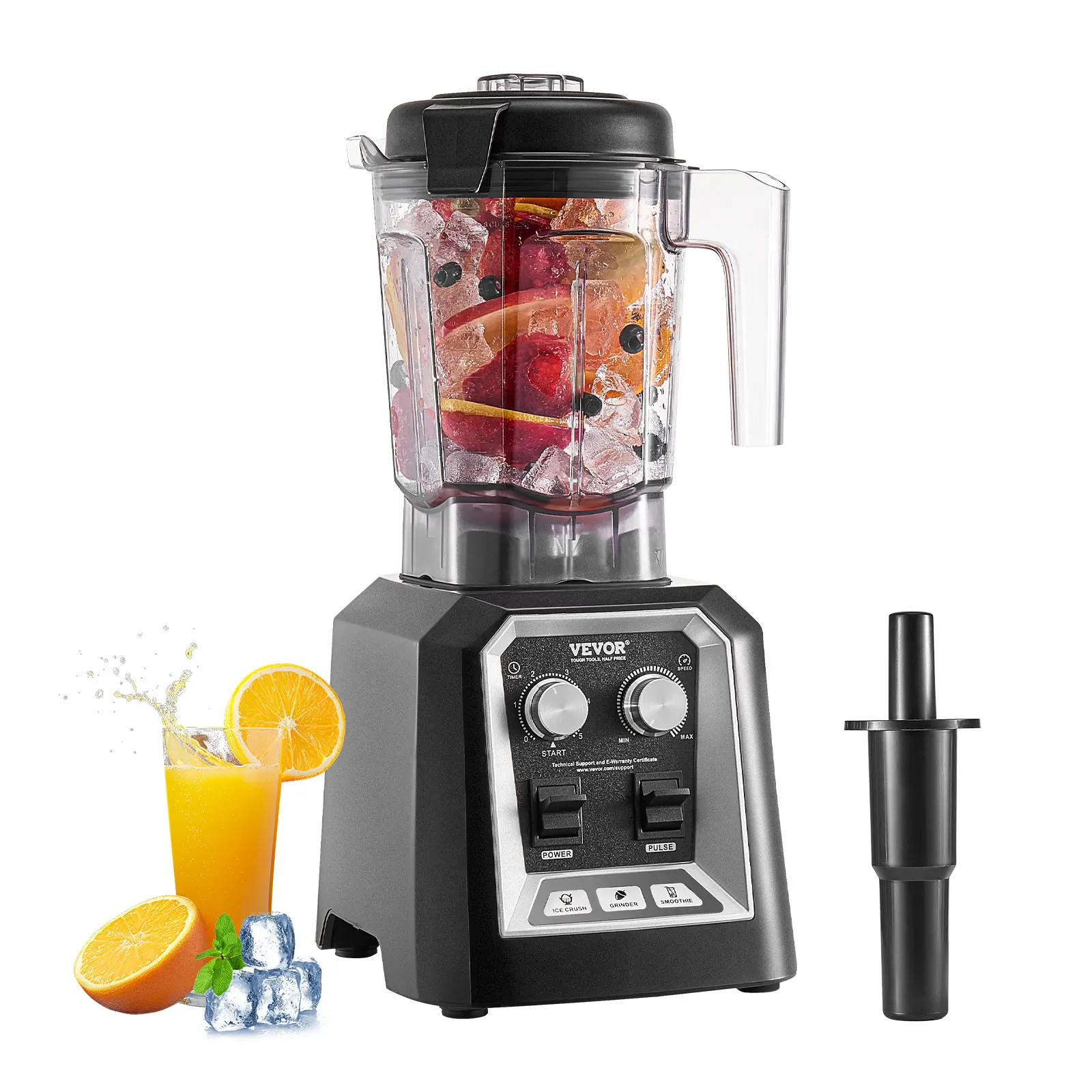 【DealsForYouDays】VEVOR 68 oz 1400W Blender for Smoothies Food Processing Blender for Kitchen, High Speed Blender