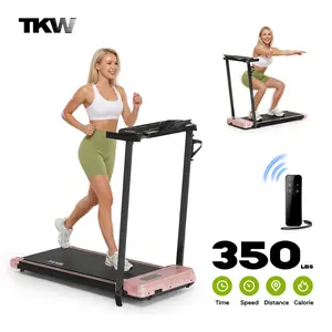 TKW Easy Storage Walking Vibration Pad P1,Vibrating Plate, Remote Control Lightweight Under Desk Treadmills For Home & Office,Servo Motor Technology, 4 in 1 Portable Walking Pad Treadmill,Adjustable Incline, 300lbsWeight Capacity
