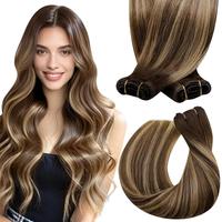 #4/27/4-Dark Brown Balayage Caramel Blonde