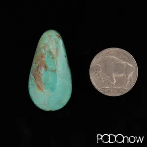 Turquoise Easter Blue Cabochon - Handmade - Freeform - Oval Tear Drop