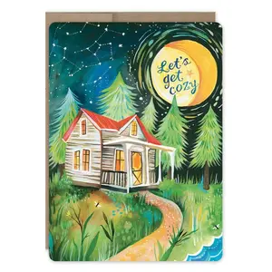 Cozy Cabin - Birthday Card