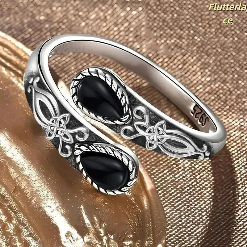 Women’s Vintage Moonstone Ring Adjustable Butterfly Boho Ring Silver Plated Nickel Free Hypoallergenic Crystal Ring Spiritual Jewelry for Daily Wear Gift for Her Birthday Holiday Outfit Accessories