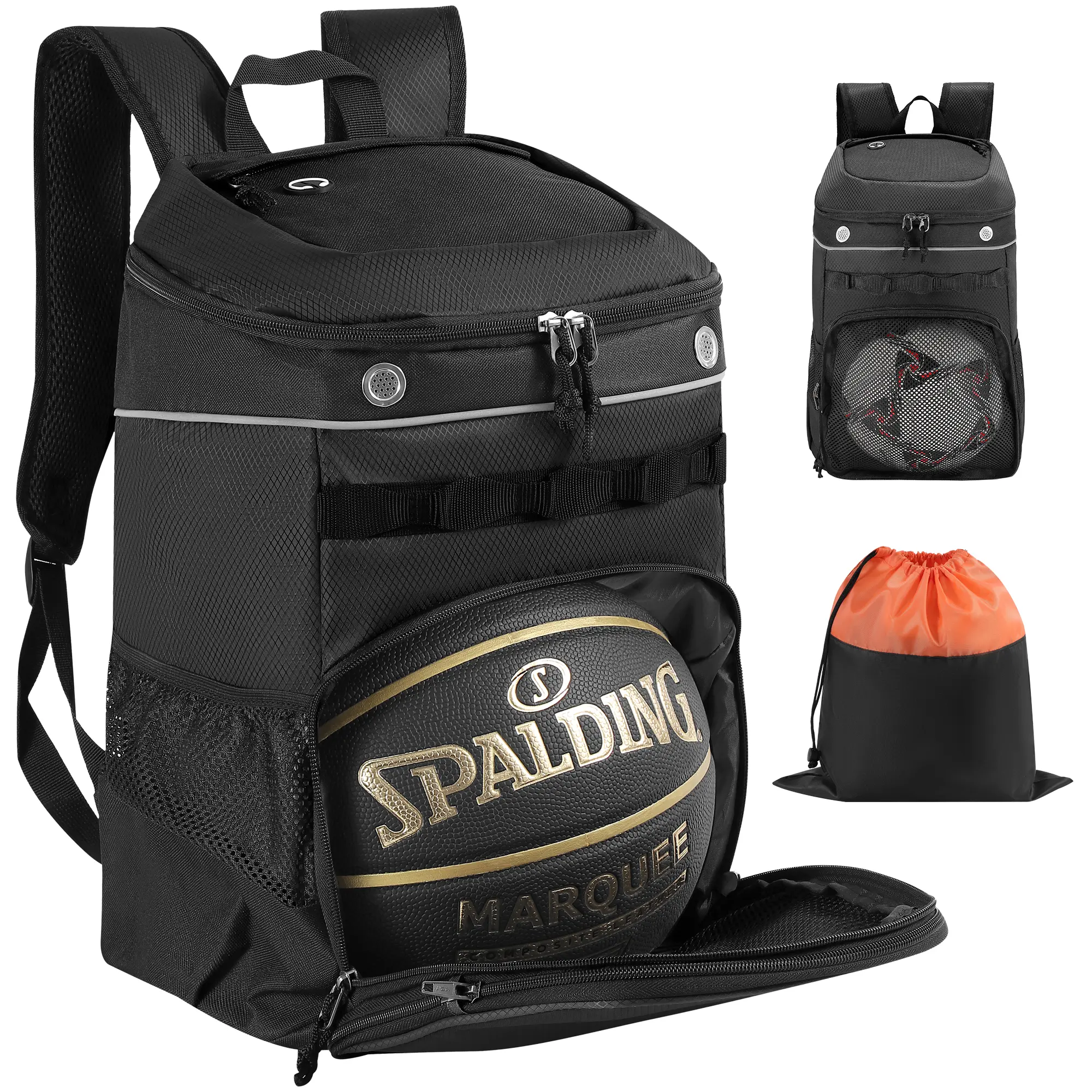 Basketball Backpack Bag with Large Shoe and Ball Compartment, Soccer Backpack, Volleyball Sports Backpack Bags