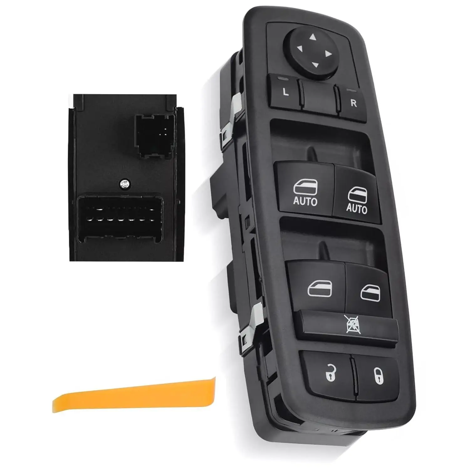 Power Window Master Control Switch Drive Side for Ram 1500 2500 3500 Quad Cab 2009 2010 2011 2012 2013 2014 2015 Replace 4602863AD 4602863AB 4602863AC 68110866AB