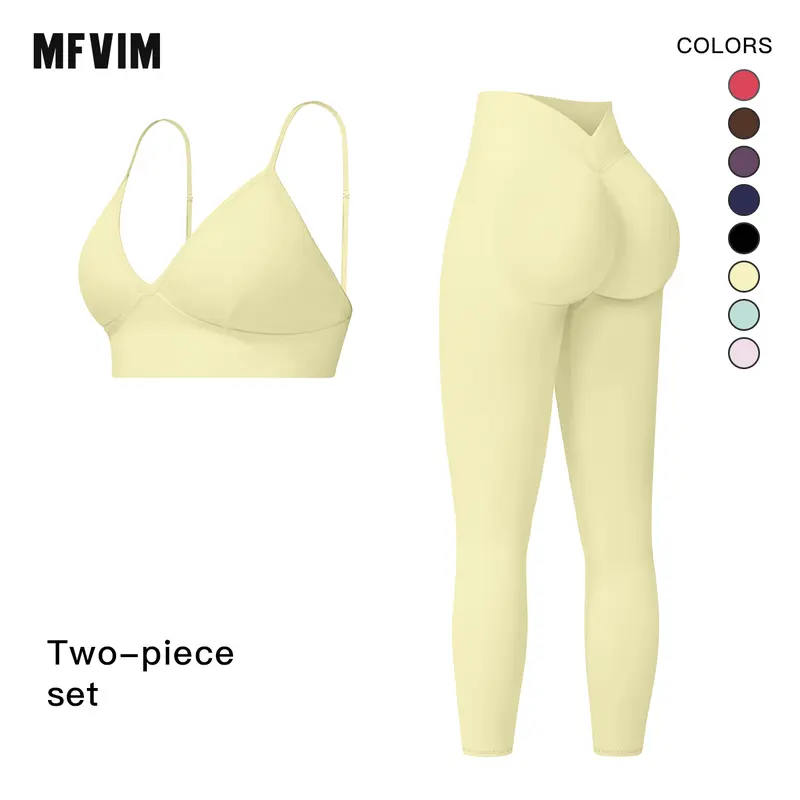 Women's 2-Piece Solid Color Cut-Out Backless Camisole & High-Waist Leggings Workout Set - Sporty High Stretch, Breathable Workout Tops, Athleisure Outfits for Yoga, Gym, Valentine's Day Gift, Travel/Camping Essentials