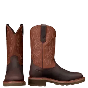 Tecovas Men's The Longhaul Waterproof Dark Chocolate Soft Toe Work Boot 11084-DCE