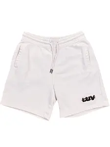 Limited Edition ℒ𝒾𝓋ℯ 𝒰𝓃𝒹ℯ𝓇 𝒱𝒾𝒸𝓉ℴ𝓇𝓎 French Terry Shorts - Off White