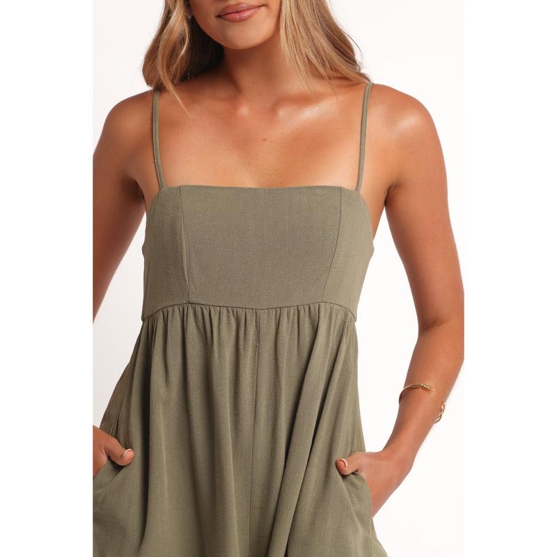 Quinley Romper - Olive