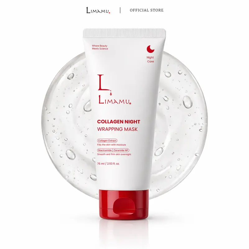 Limamu Collagen Night Wrapping Face Mask Moisturizing Beauty Mask Skin Repair Facial Lightweight
