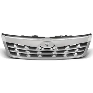 Fit For 2011-2013 Subaru Forester Front Bumper Upper Grille Assembly Silver