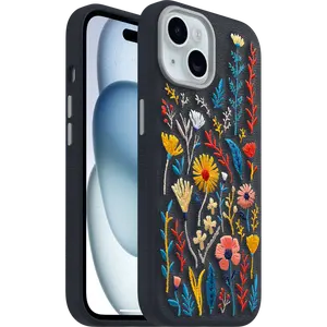 OtterBox iPhone 15 Case Symmetry Series Cactus Leather Embroidery