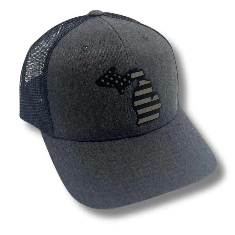 Michigan - American Flag Patch Hat