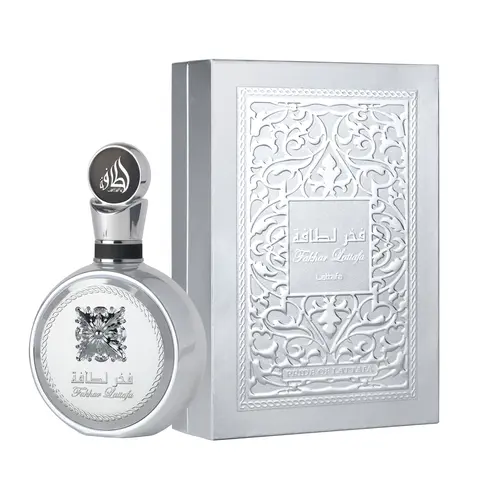 Lattafa Fakhar Platin for Unisex Eau de Parfum Spray, 3.4 Ounce