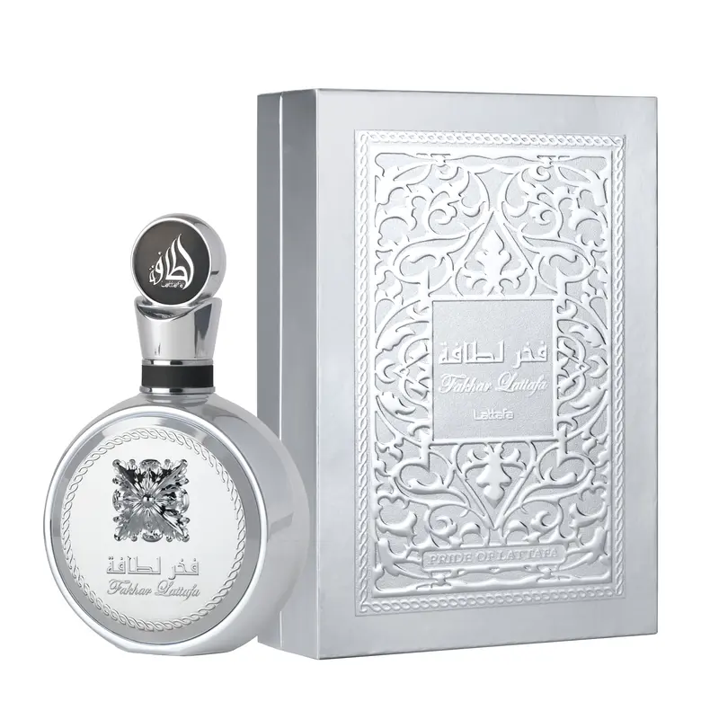 Lattafa Fakhar Platin for Unisex Eau de Parfum Spray, 3.4 Ounce