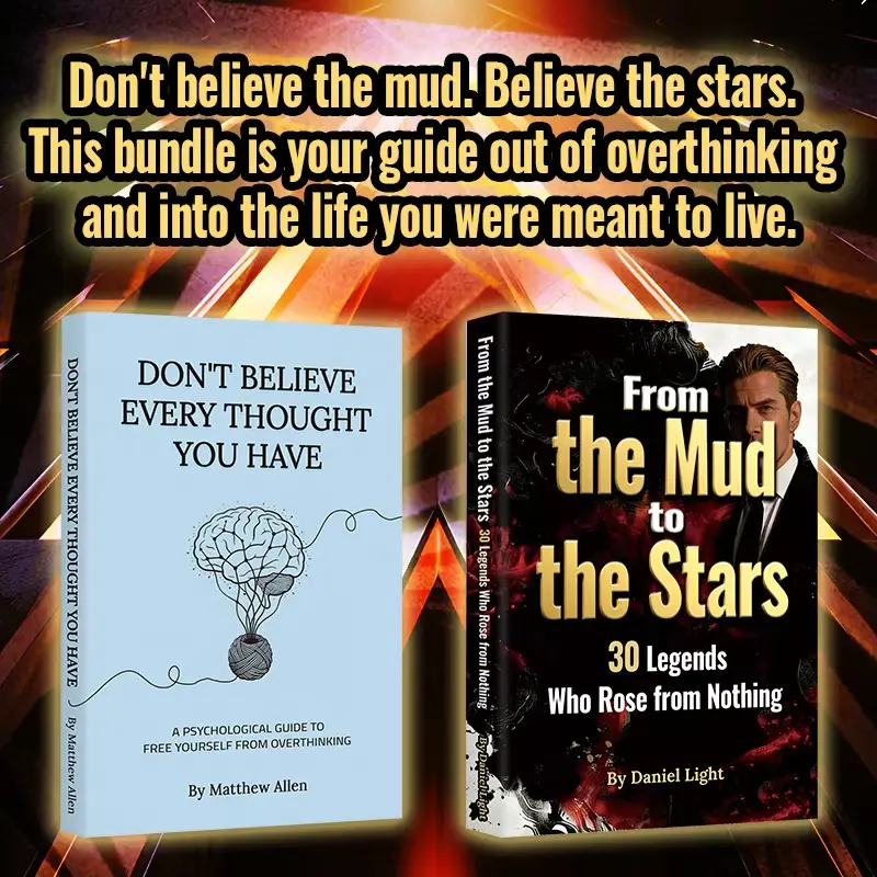 Life Changing 2 Book Set | Stop Overthinking & Rise From the Mud to the Stars