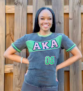 AKA Premium Black Denim Jersey Shirt