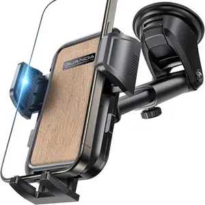 Car Phone Holder Mount [Military Grade Stable], 360 °   Rotatable Suction Cup Car Phone Mount for Dashboard Windshield ,Truck Cradle Stand for iPhone 17 16 15 Pro Max Samsung All Phone-2026 Upgraded