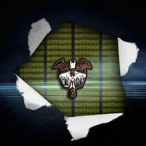 Batman Who Is The Batman Patch - Customizable Design with Unique Text and Iconography