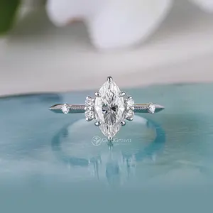Art Deco Vintage Marquise Engagement Ring