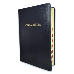 Bible in Spanish Giant Font 14 points Reina Valera 1960 Imitation Black Leather with Index